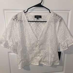 Beautiful eyelet crop top